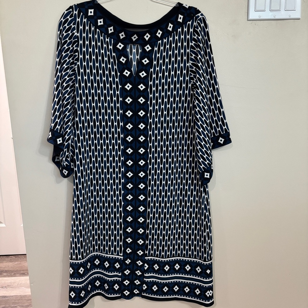 Michael Kors Geometric Patterned Dress nwot